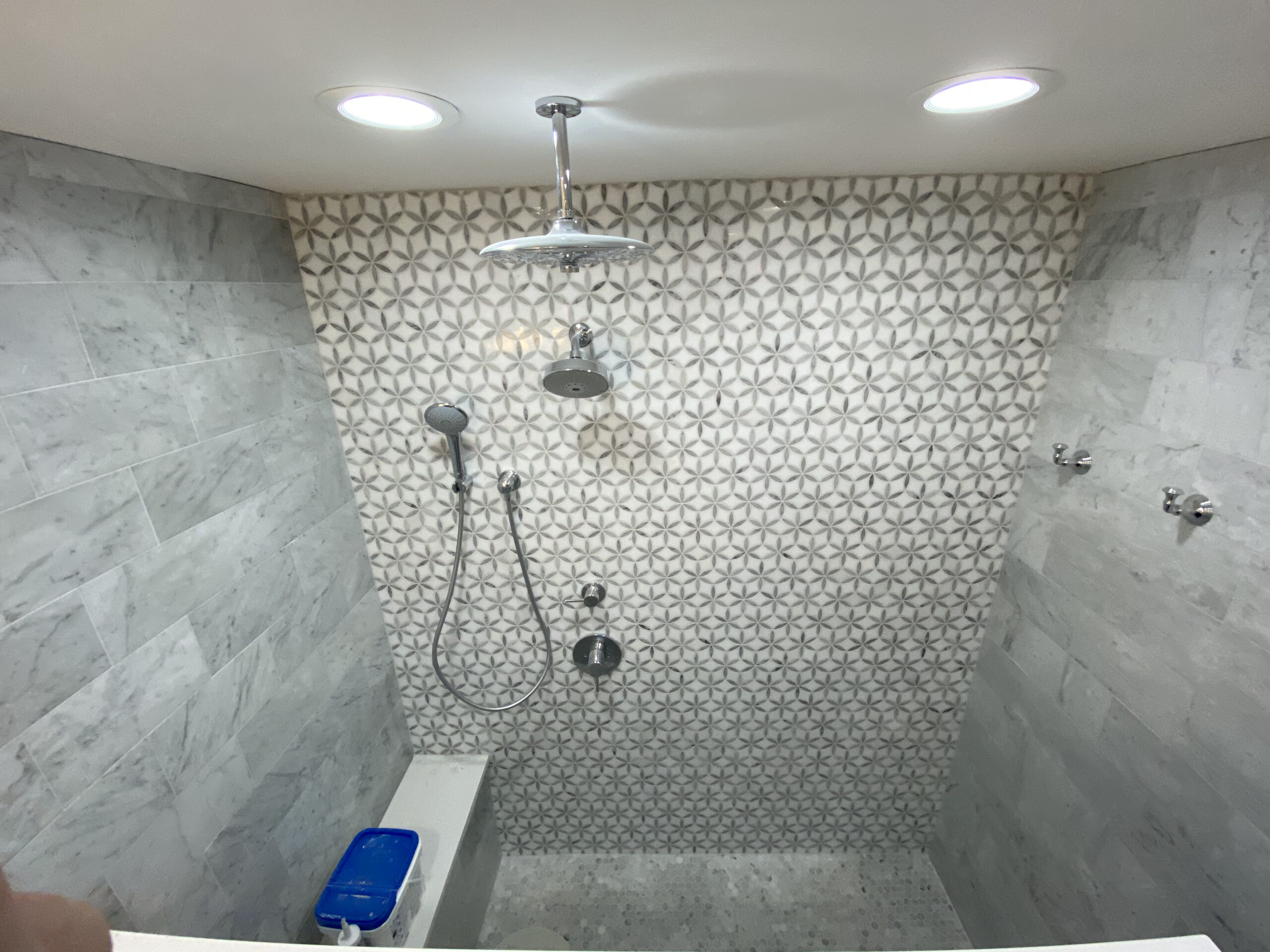 Shower remodel — mosaic tile
